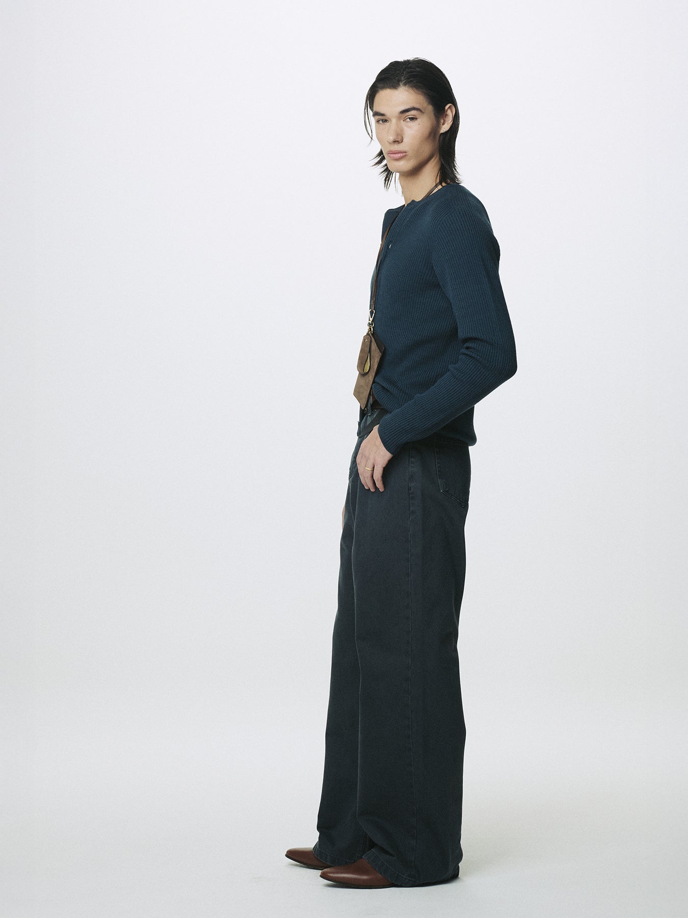 WIDE-LEG DENIM JEANS_ FADED CARBON