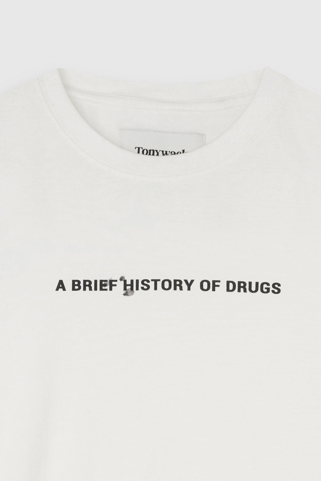 Drug Reference Washed T-shirt_ White