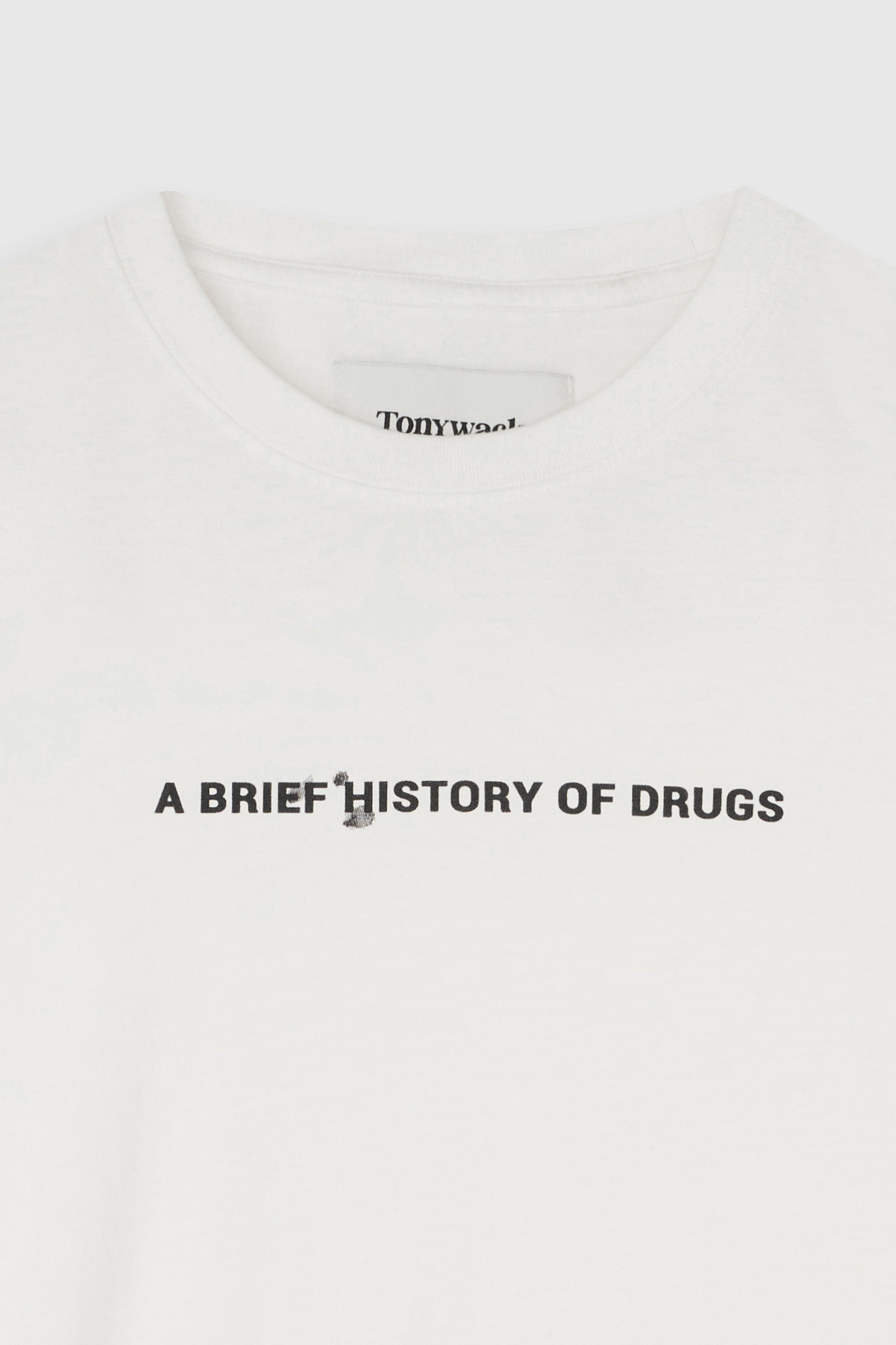 Drug Reference Washed T-shirt_ White