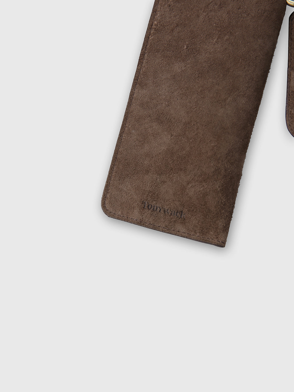 SUEDE ESSENTIAL STRAP_ TOBACCO