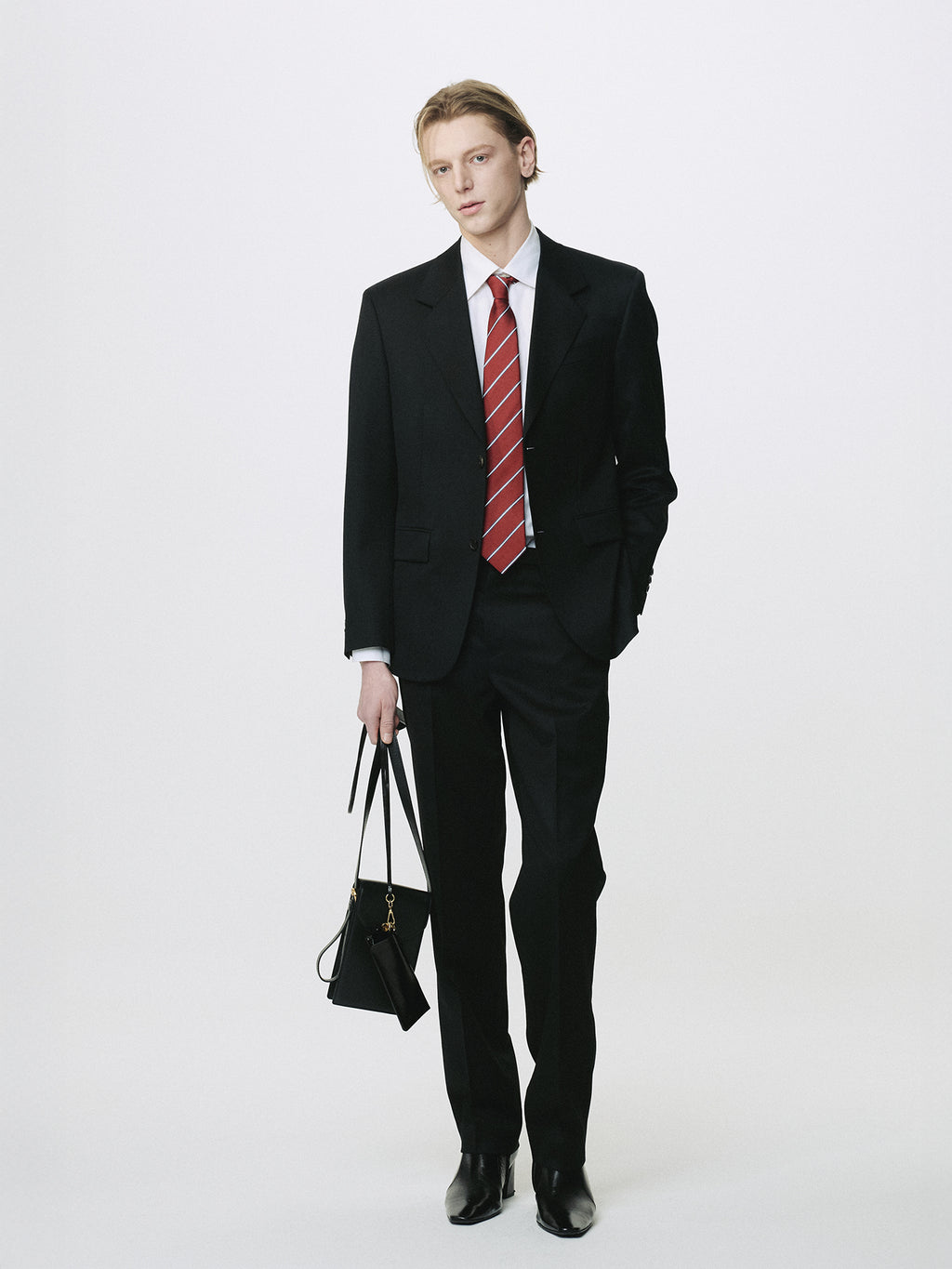 SIGNATURE TAILORED TROUSERS_ BLACK