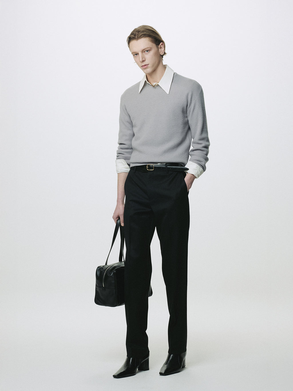 SIGNATURE TAILORED TROUSERS_ BLACK