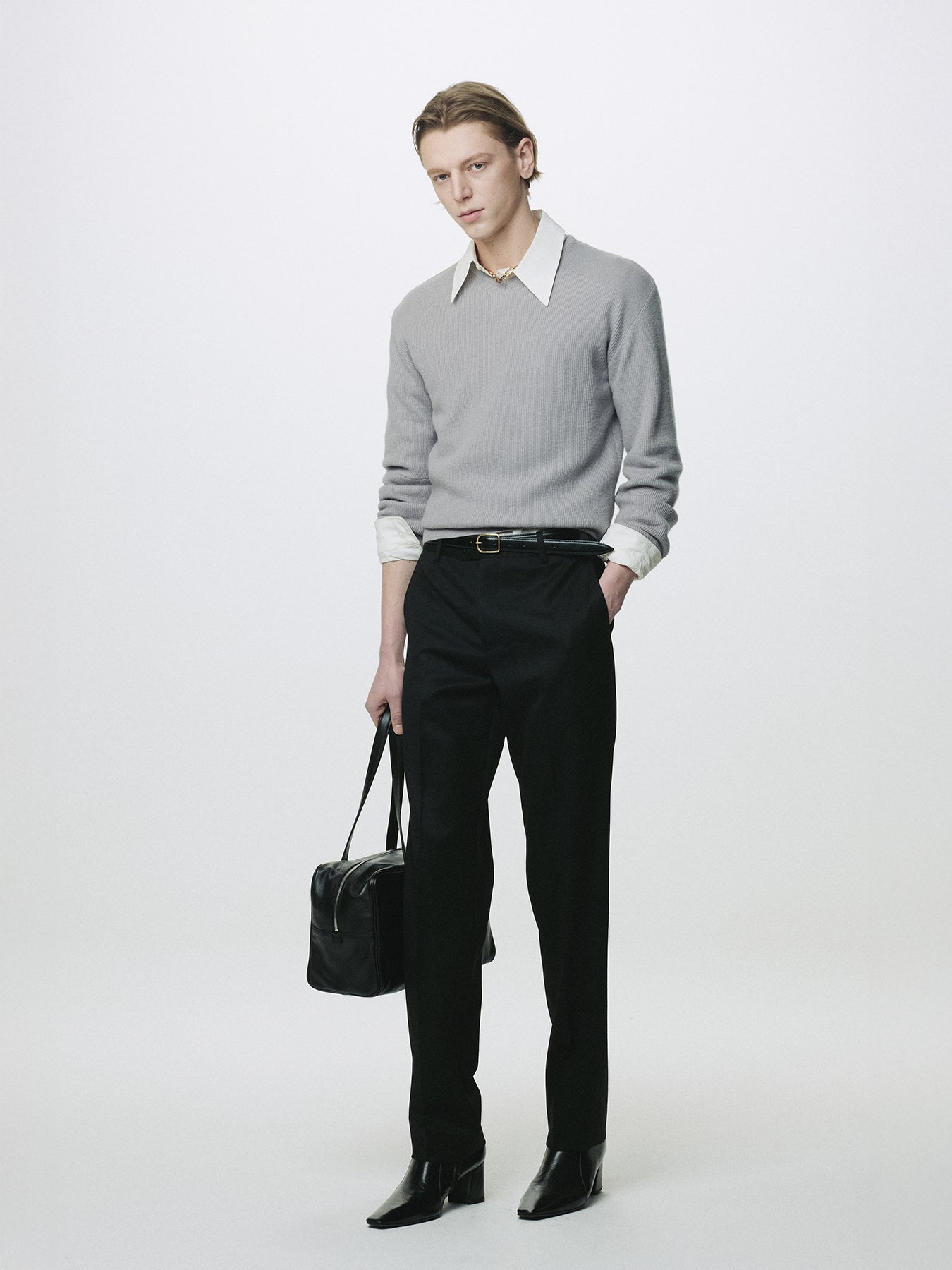SIGNATURE TAILORED TROUSERS_ BLACK