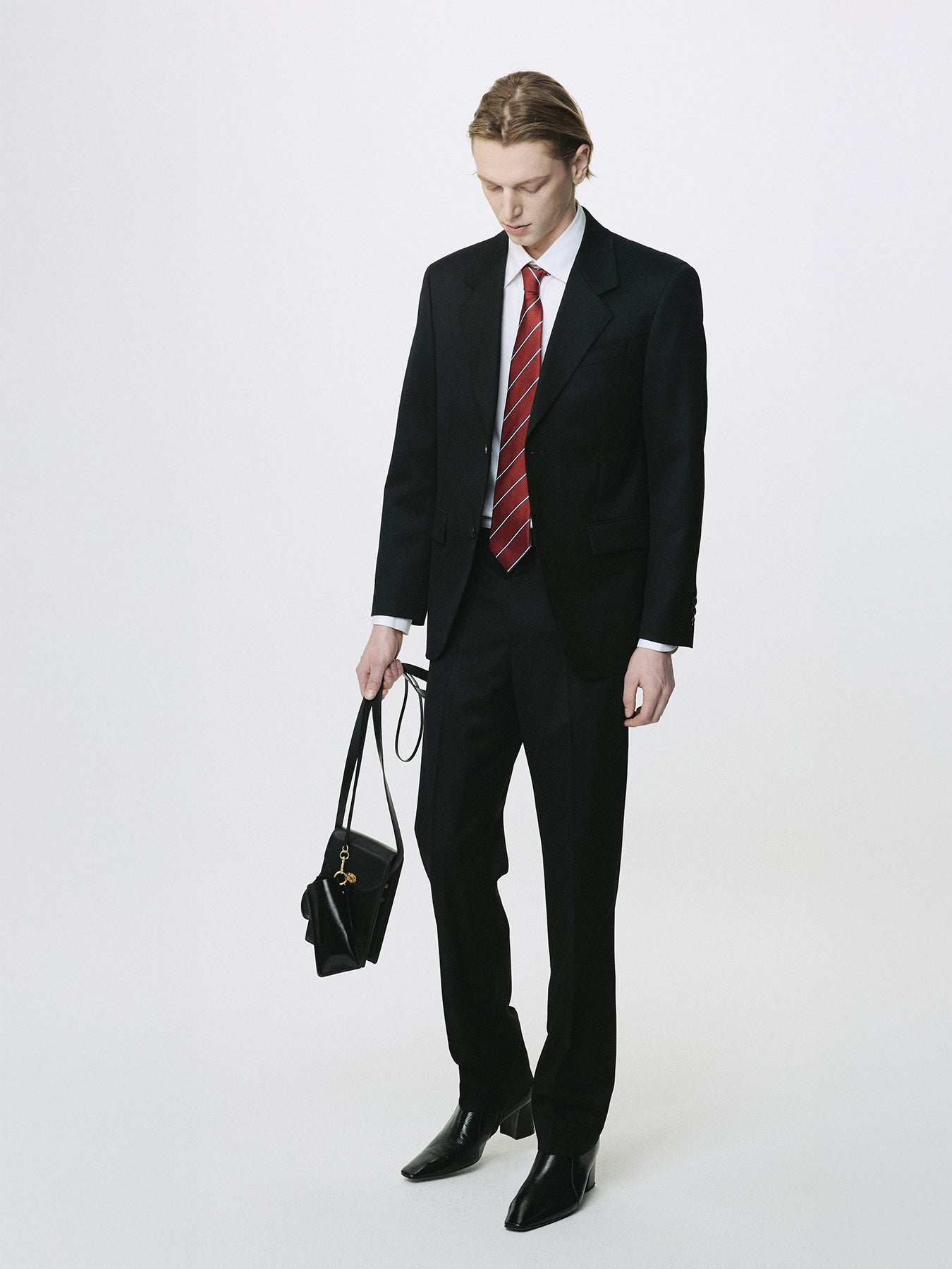 SIGNATURE TAILORED BLAZER_ BLACK