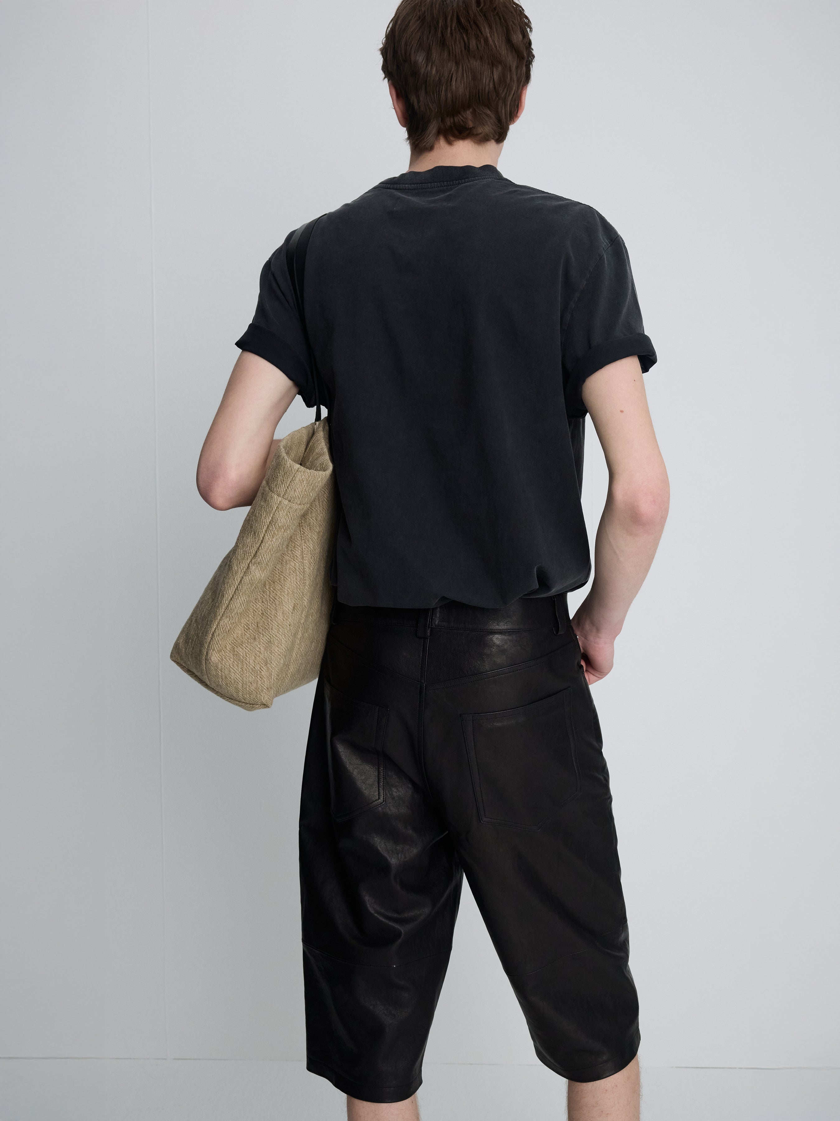 GARMENT DYED PROFILED T-SHIRT_ FADED BLACK