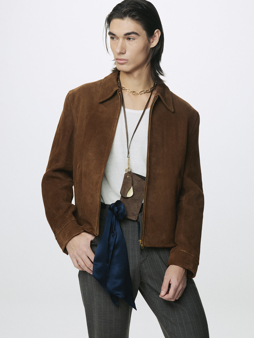 SUEDE ESSENTIAL STRAP_ TOBACCO