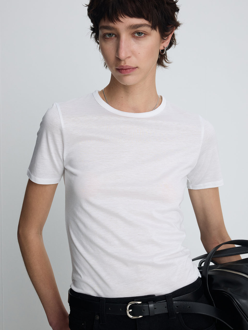 (W) TENCEL SHORT SLEEVE T-SHIRT_ OFF WHITE