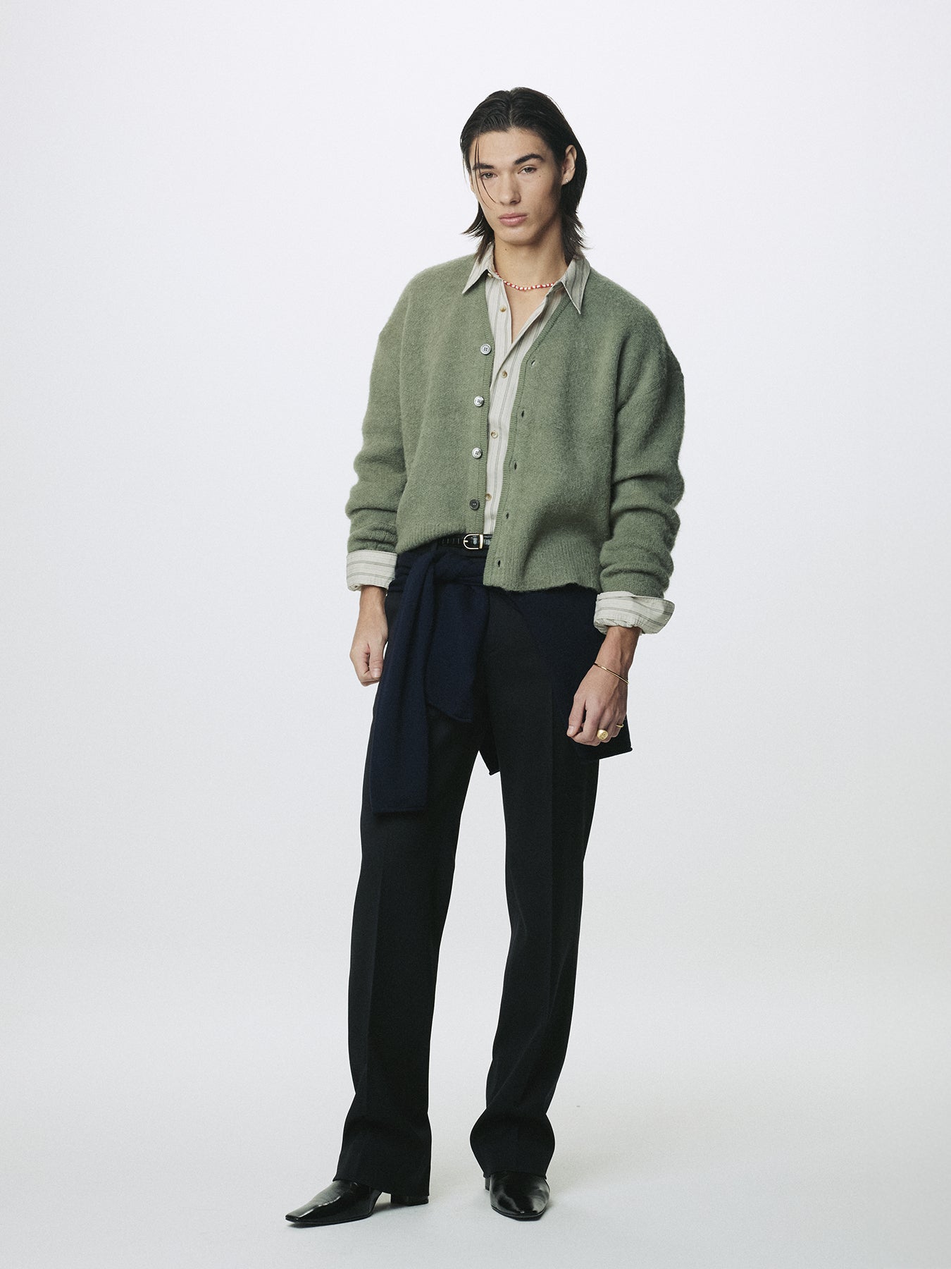 WOOL TAILORED STRAIGHT TROUSERS_ MIDNIGHT