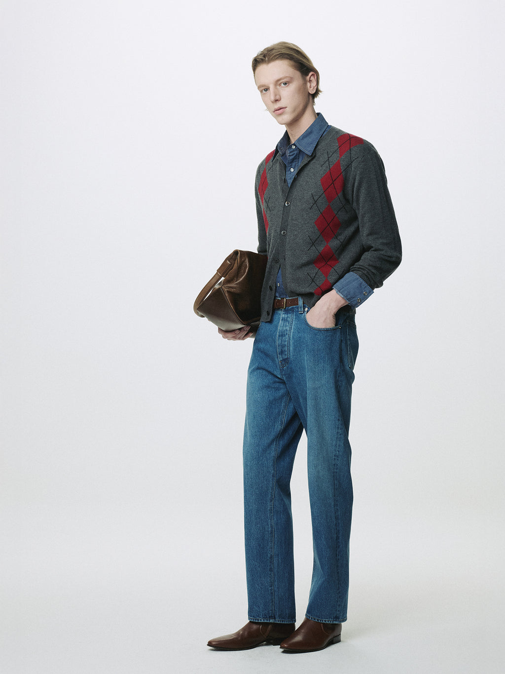 TAILORED DENIM JEANS_ MID BLUE