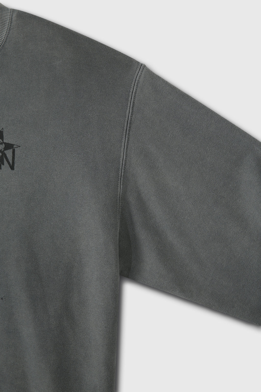 Confusion Mugshot Garment-dyeing Sweatshirt_ Faded Grey