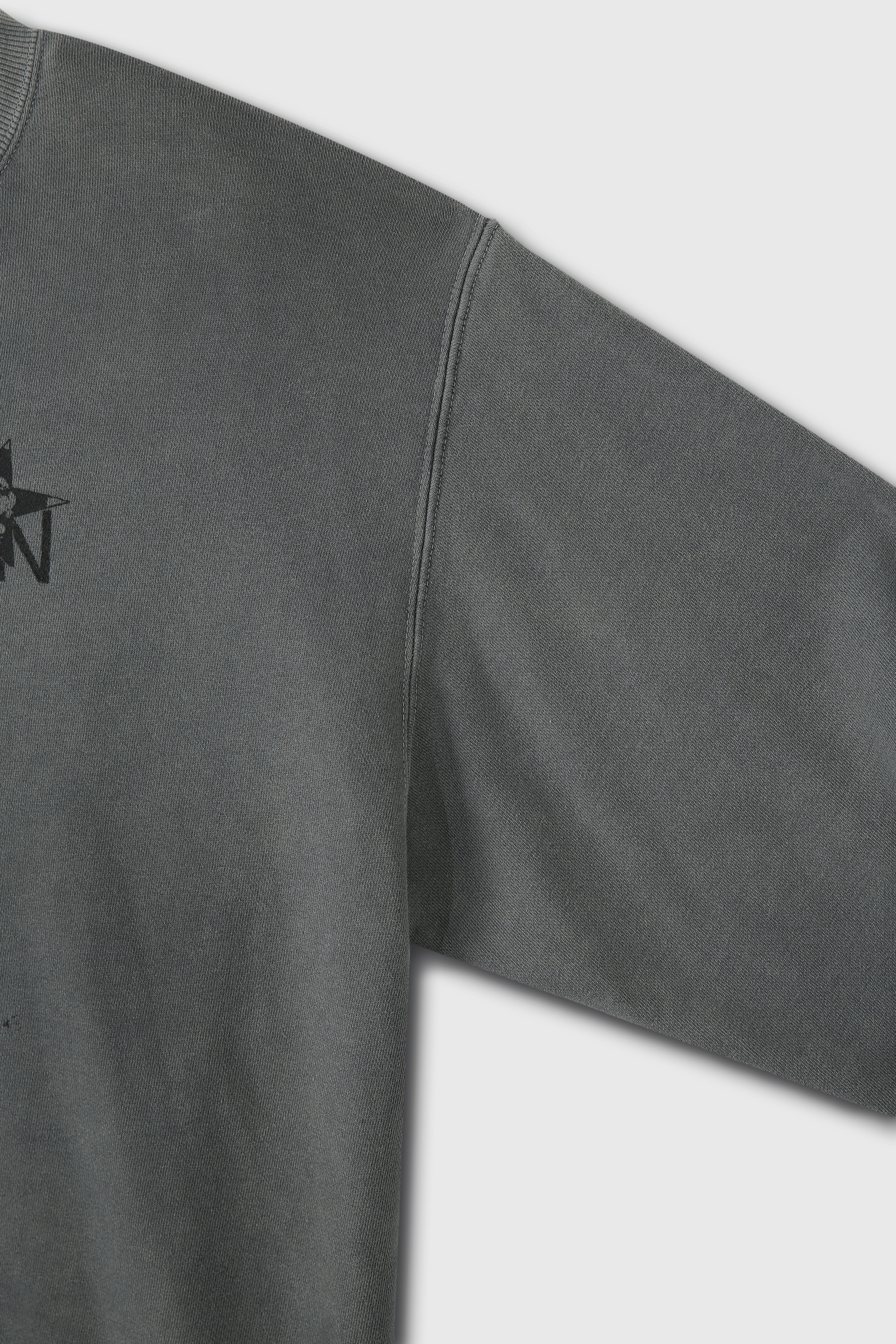 Confusion Mugshot Garment-dyeing Sweatshirt_ Faded Grey