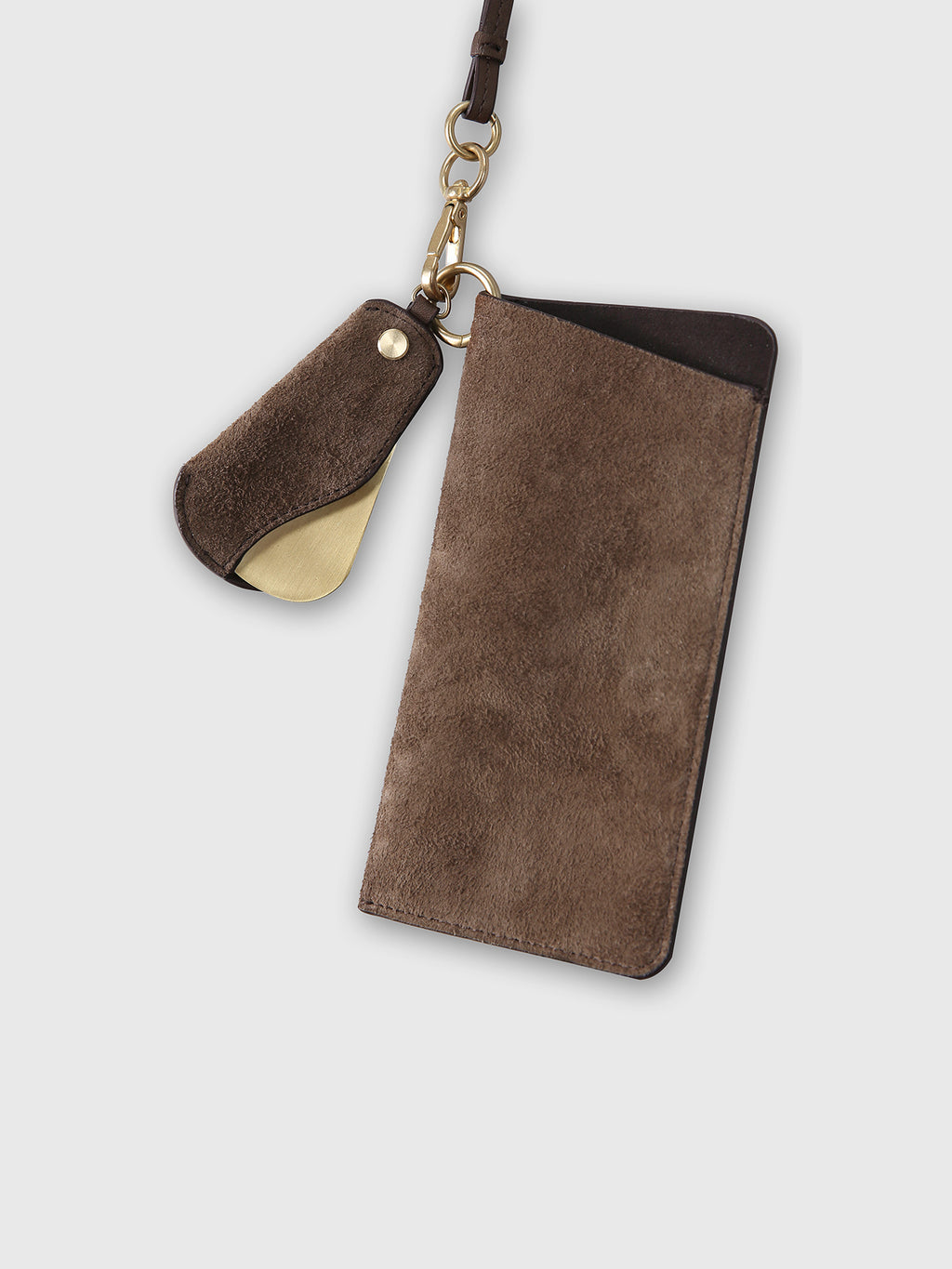(W) SUEDE ESSENTIAL STRAP_ TOBACCO