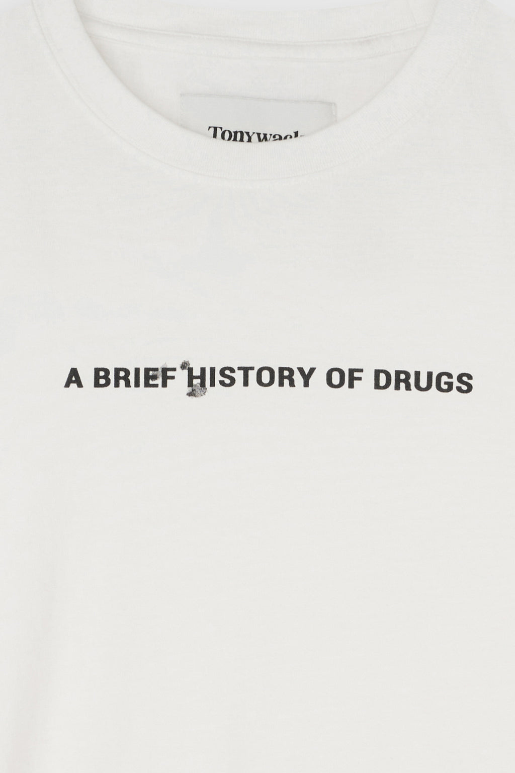 Drug Reference Washed T-shirt_ White