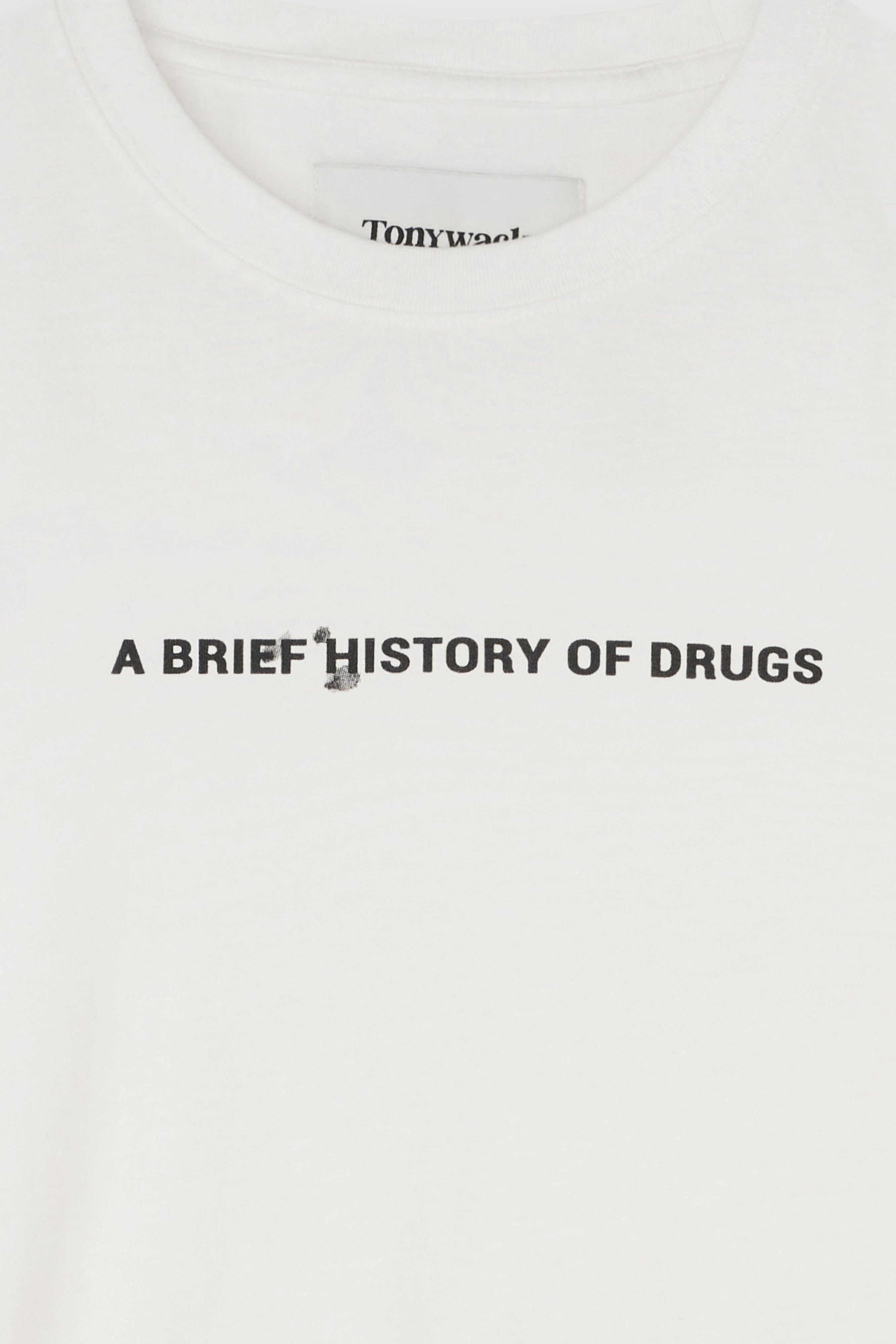 Drug Reference Washed T-shirt_ White