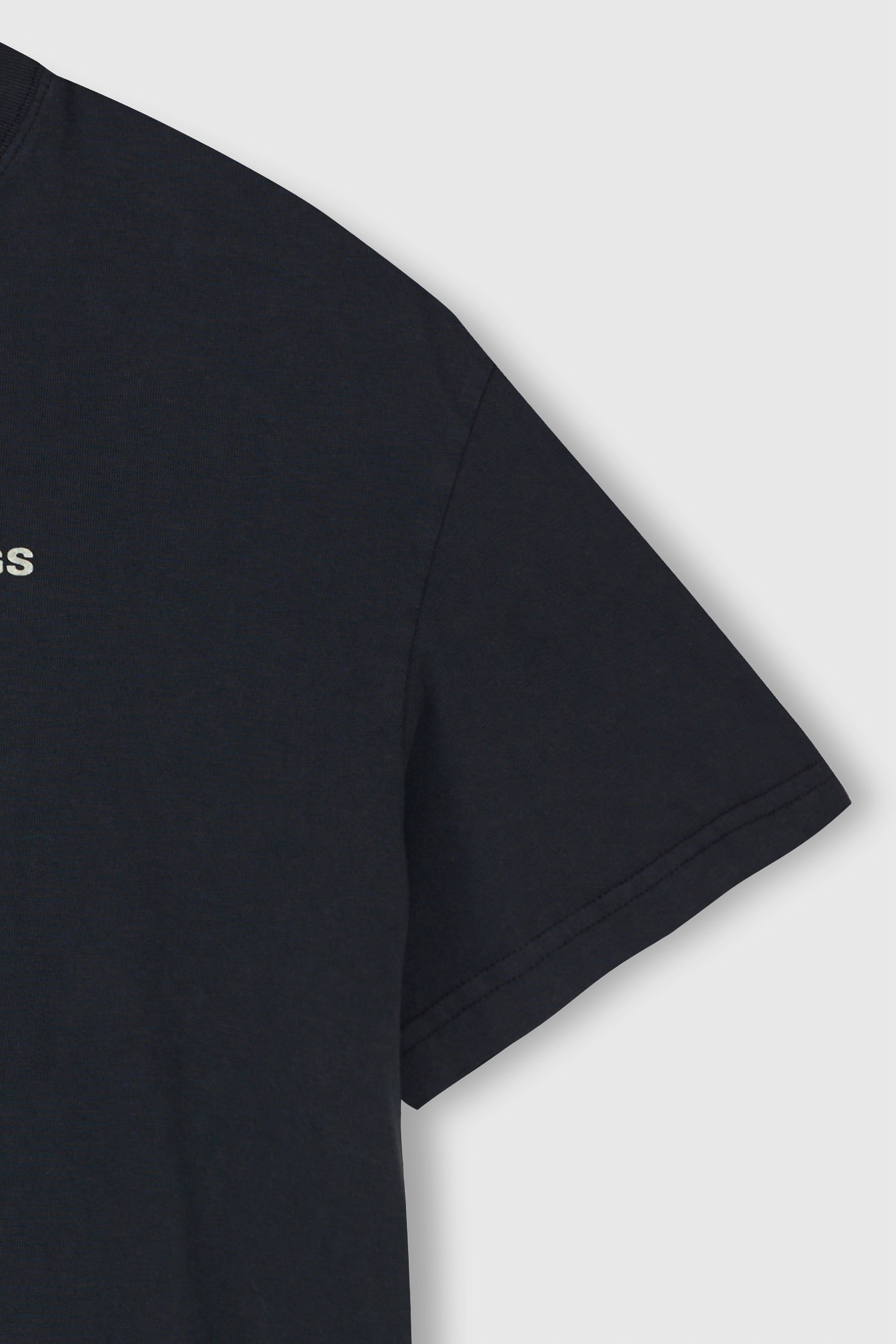 Drug Reference Garment Dyeing T-shirt_ Black Pigment