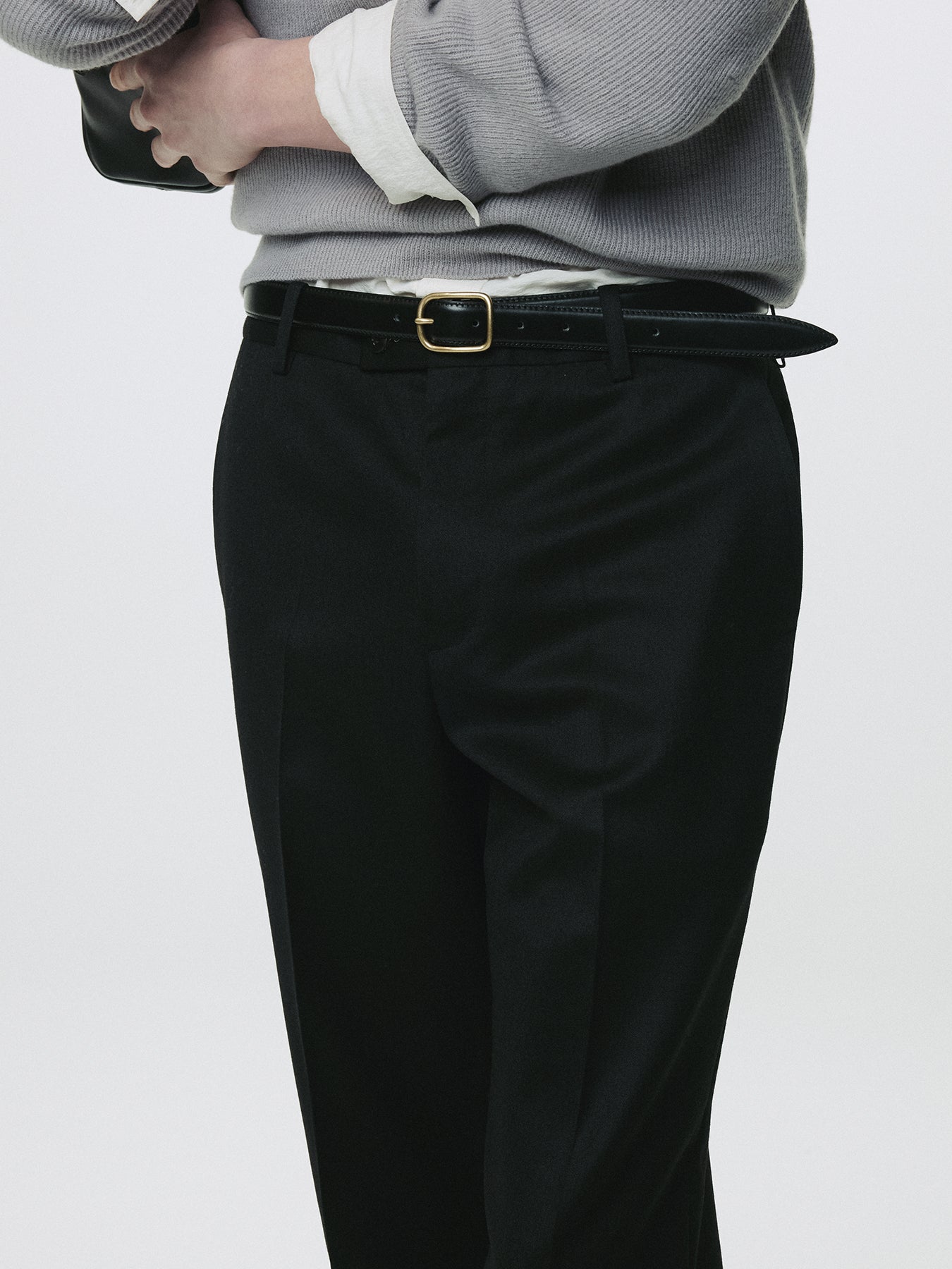 SIGNATURE TAILORED TROUSERS_ BLACK