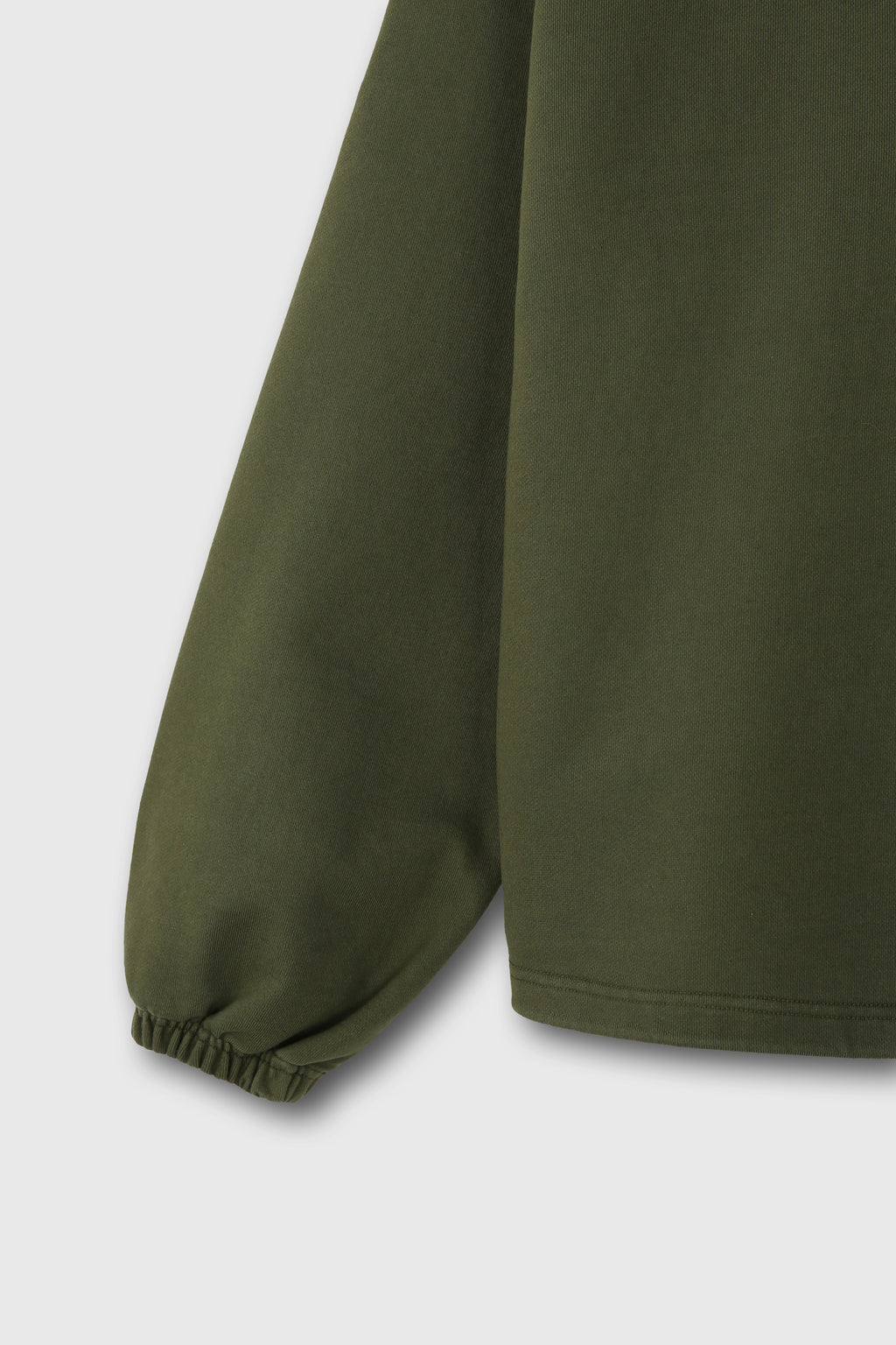 Extra Heavy Sweat Half Zip-up_ Fern Green