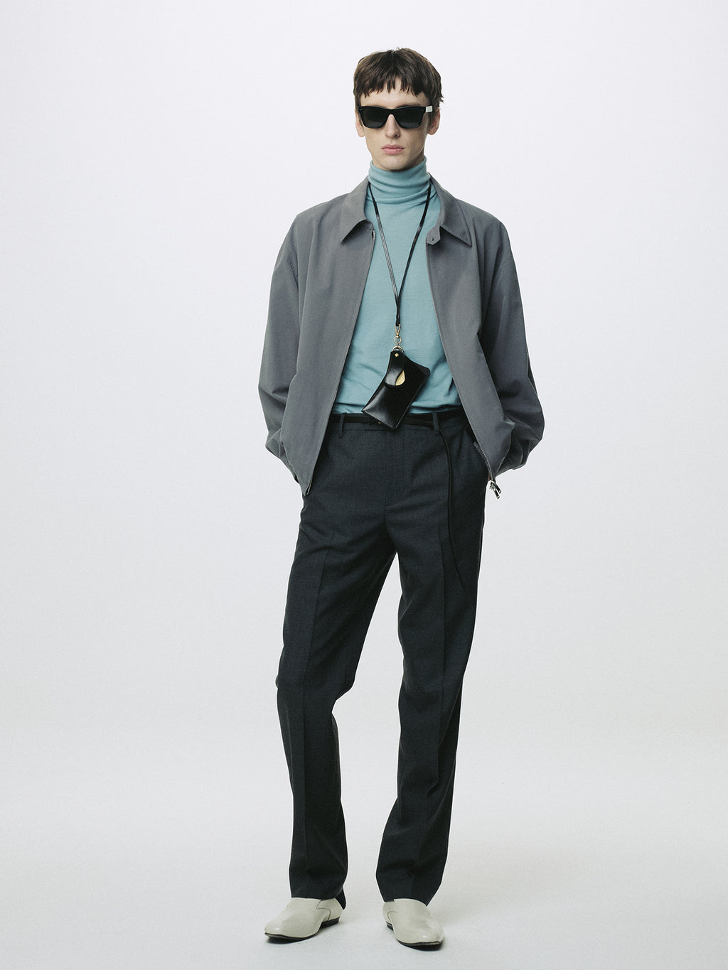 SIGNATURE TAILORED TROUSERS_ GREY