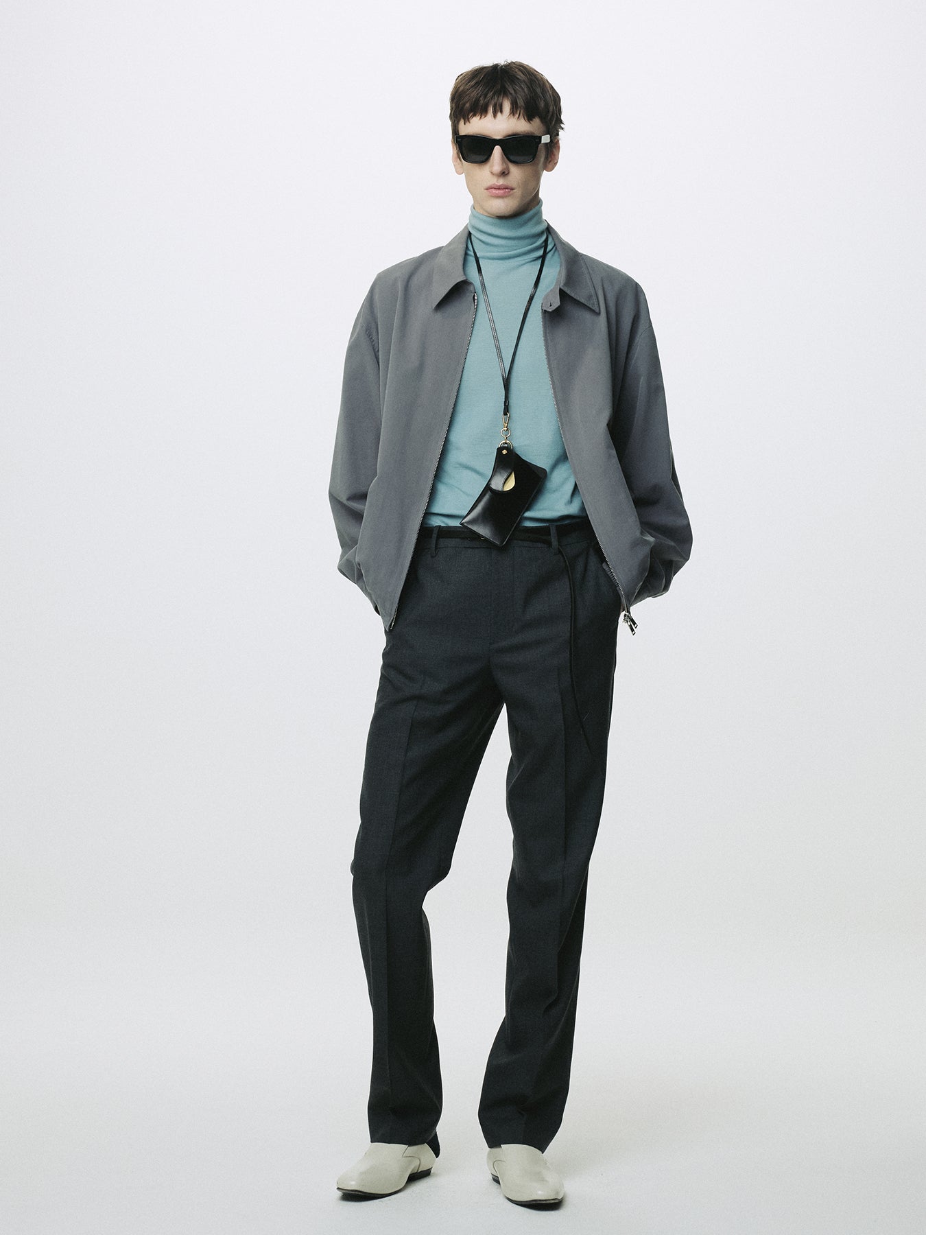 SIGNATURE TAILORED TROUSERS_ GREY