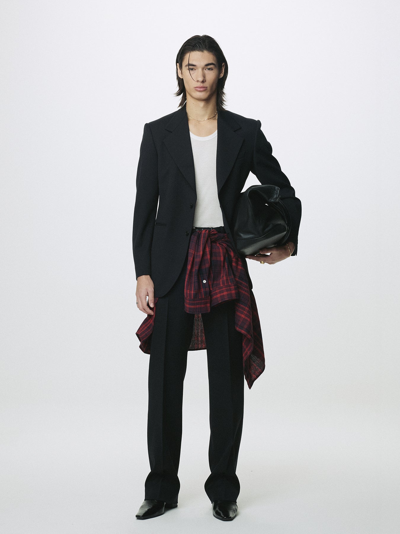 WOOL TAILORED STRAIGHT TROUSERS_ MIDNIGHT