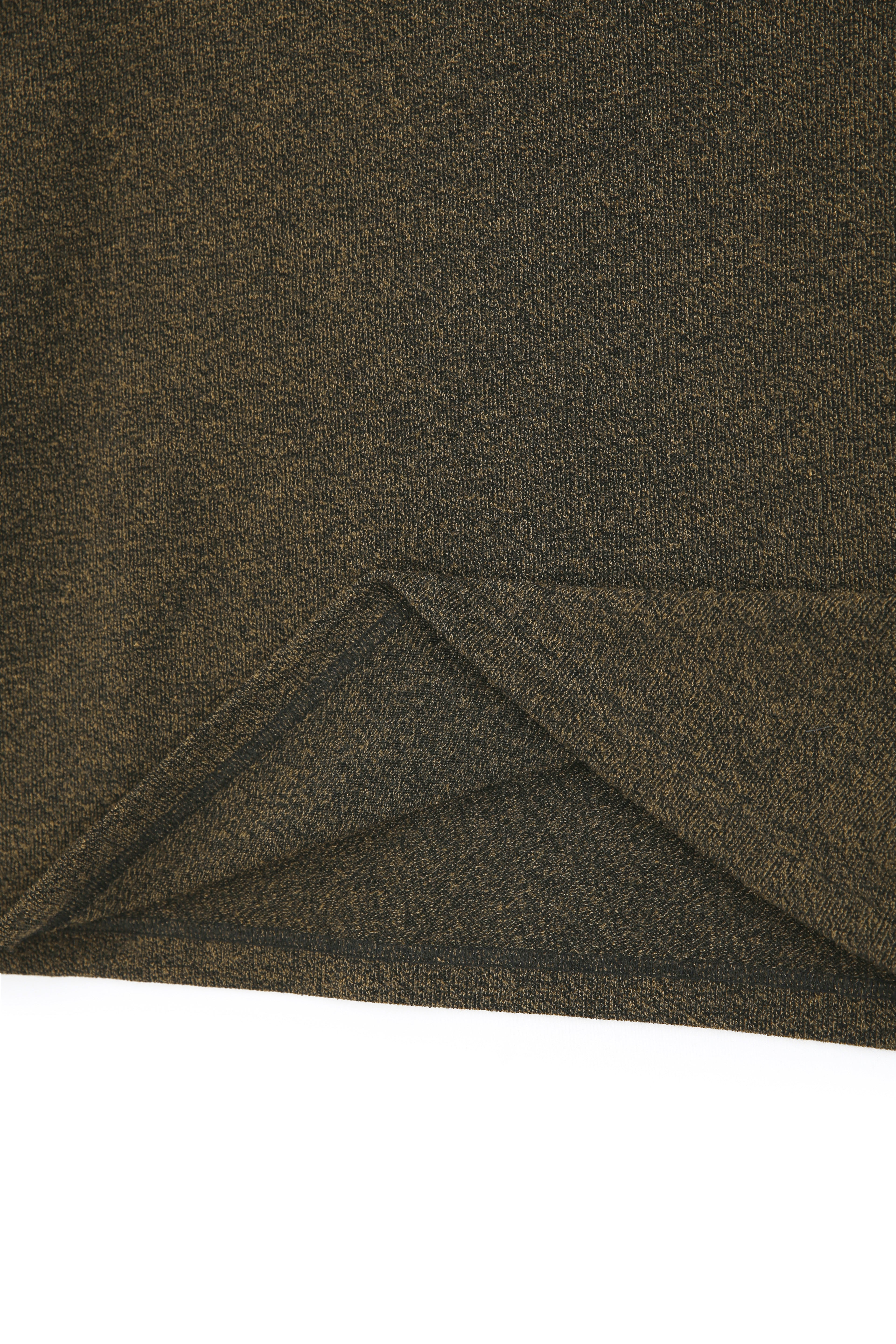 Twist-melange Long Sleeve Knit_ Melange Loden