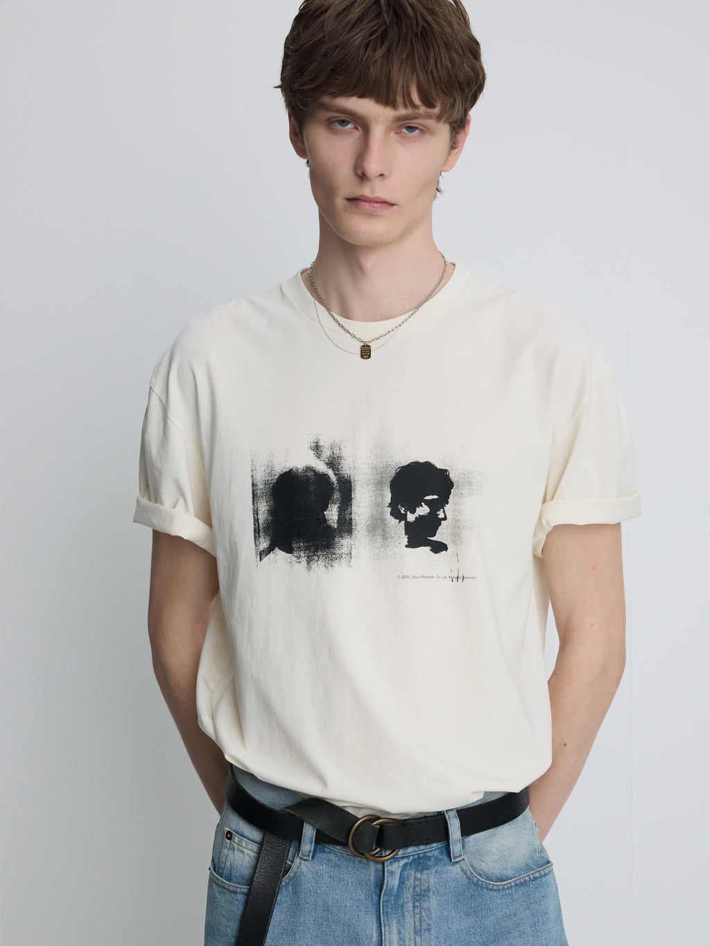 GARMENT DYED PROFILED T-SHIRT_ SALT PIGMENT