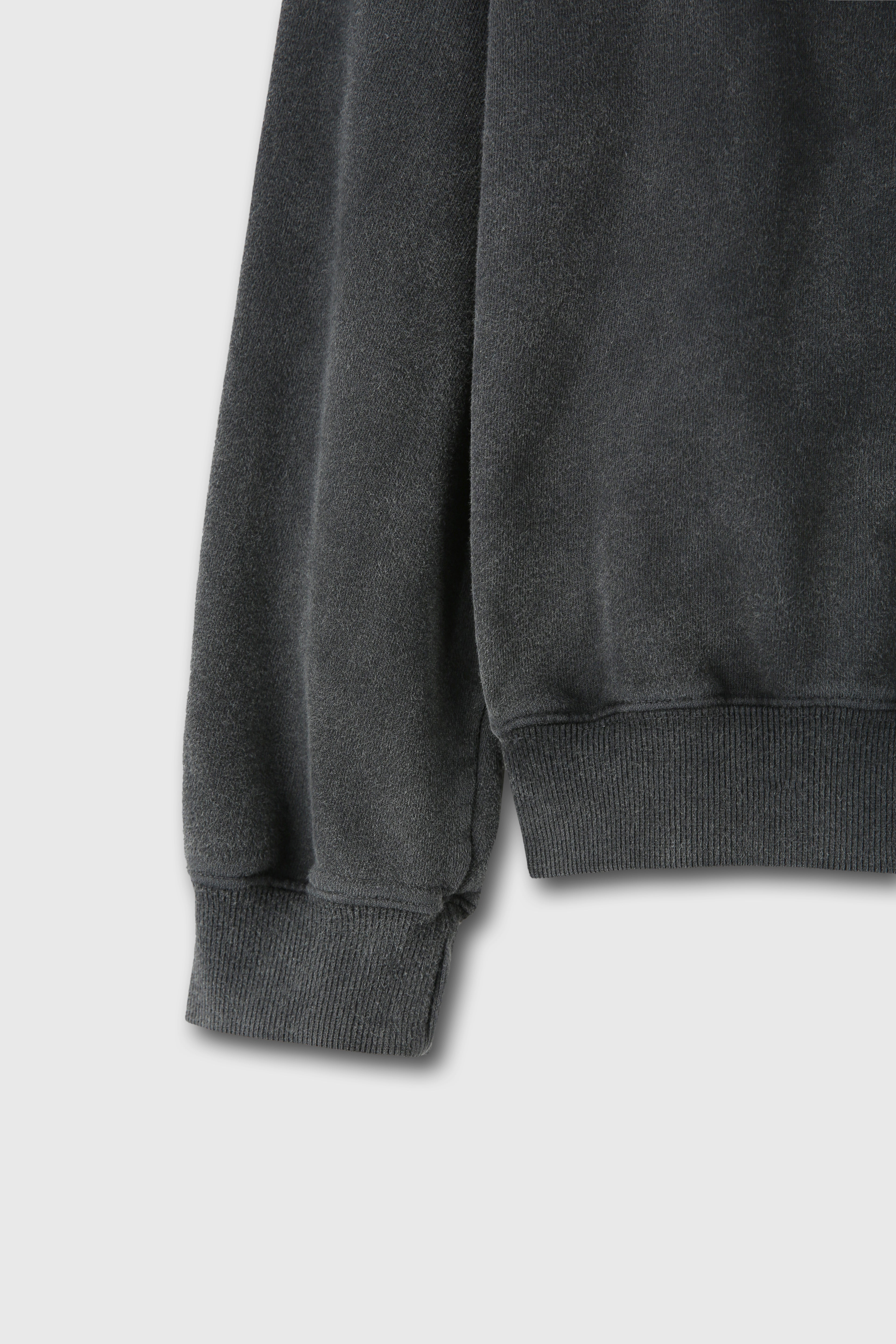 Crime Dept. Garment-dyeing Sweatshirt_ Faded Charcoal
