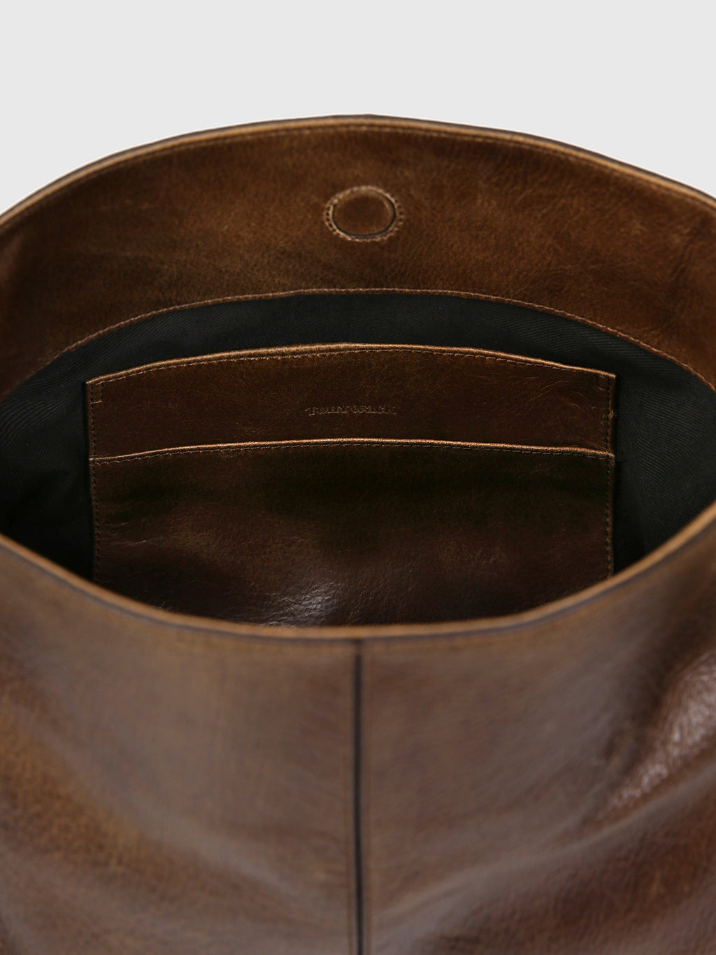 OIL PULL UP LEATHER TOTE BAG_ ANTIQUE BROWN