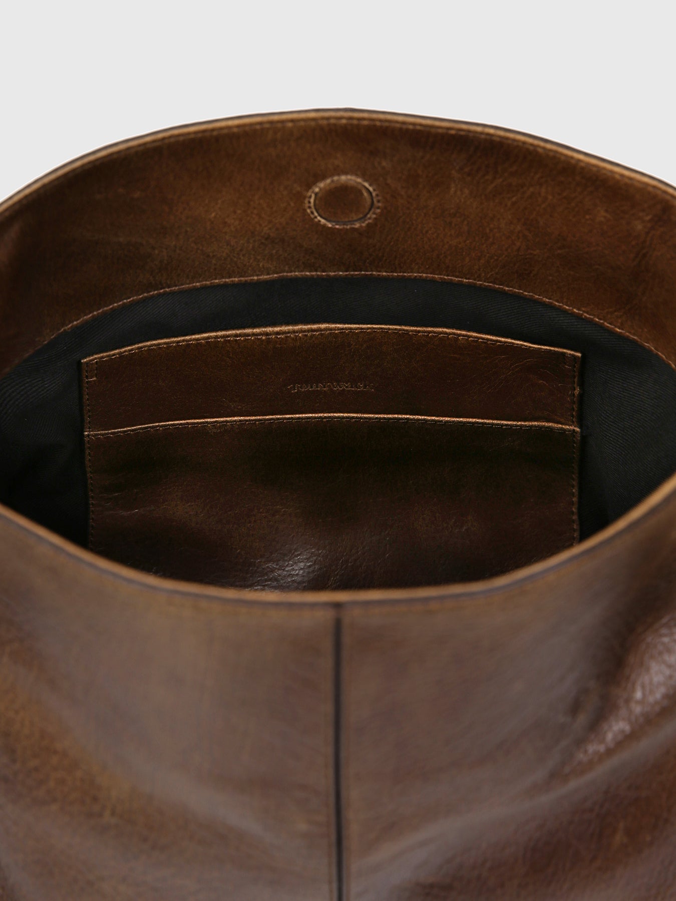 OIL PULL UP LEATHER TOTE BAG_ ANTIQUE BROWN