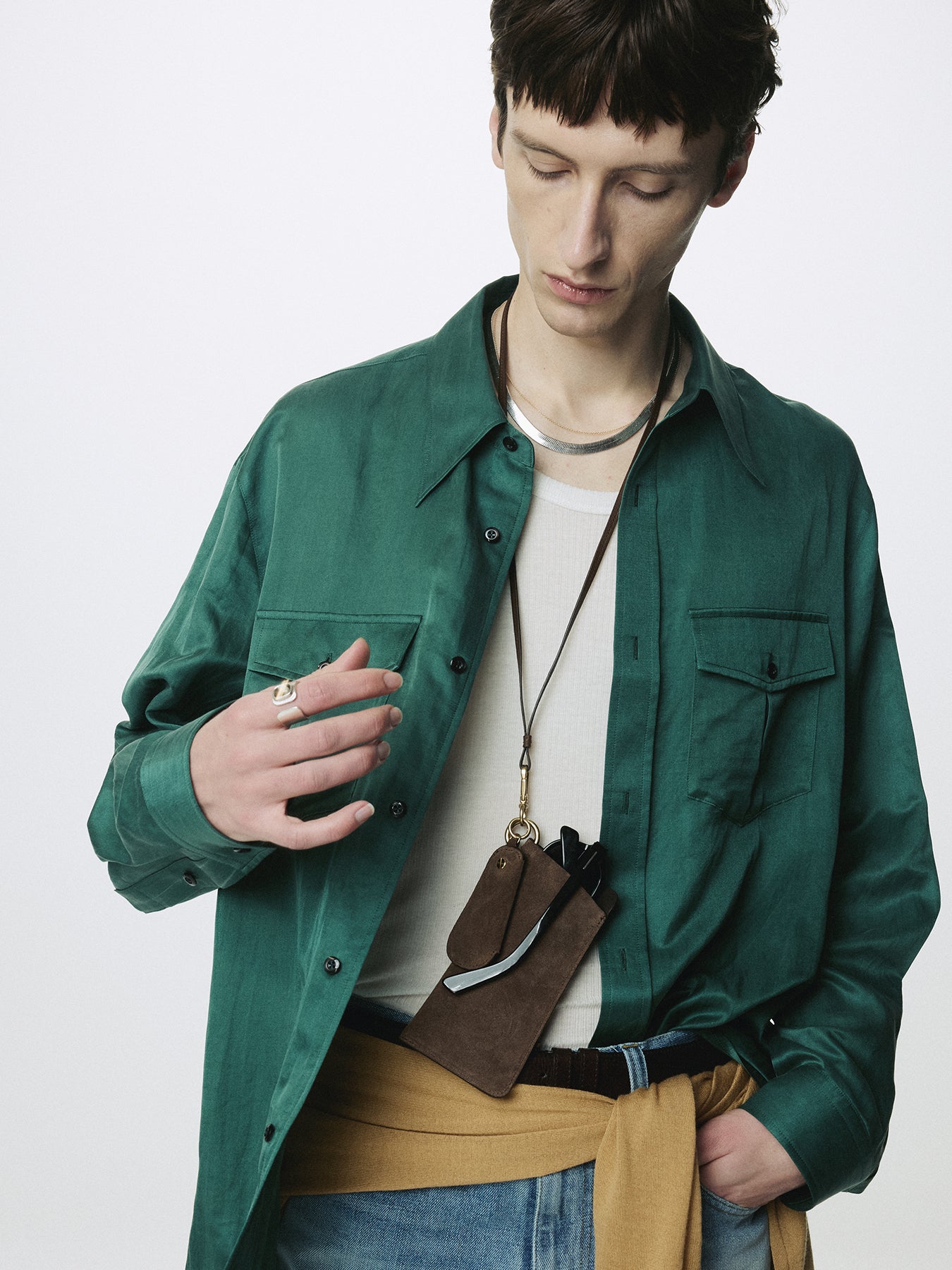 SUEDE ESSENTIAL STRAP_ TOBACCO