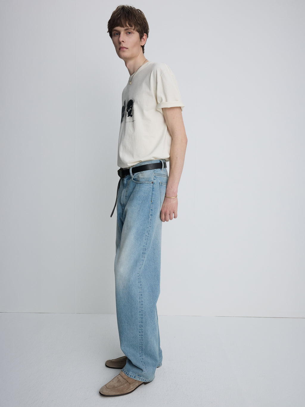 GARMENT DYED PROFILED T-SHIRT_ SALT PIGMENT