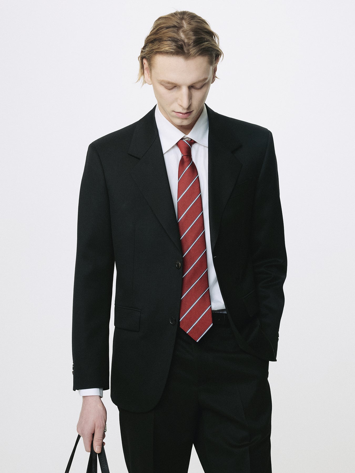 SIGNATURE TAILORED BLAZER_ BLACK