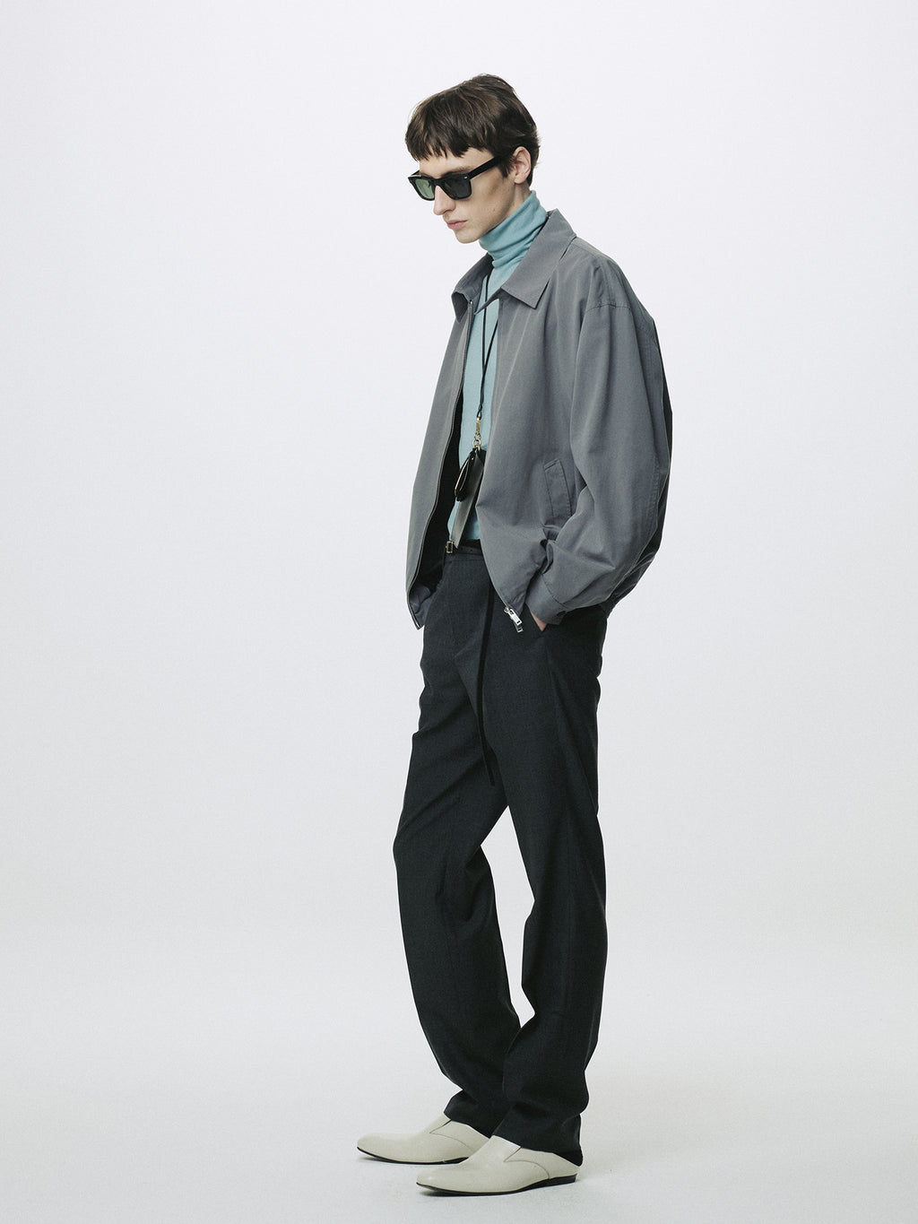 SIGNATURE TAILORED TROUSERS_ GREY