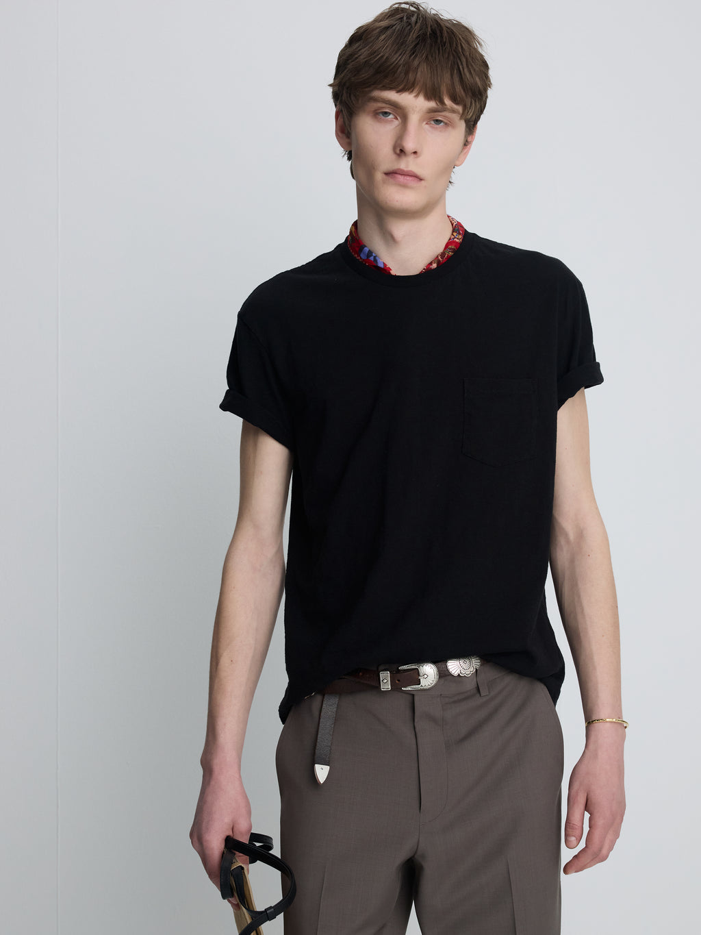 SOFT SLUB JERSEY POCKET T-SHIRT_ BLACK