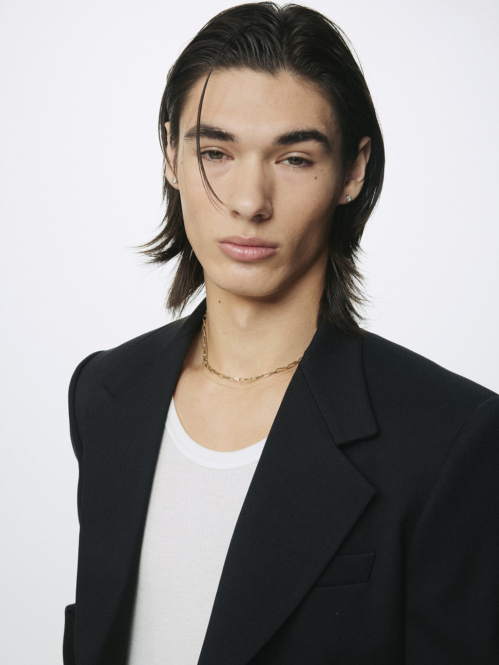 WOOL SINGLE-BREASTED TAILORED JACKET_ MIDNIGHT