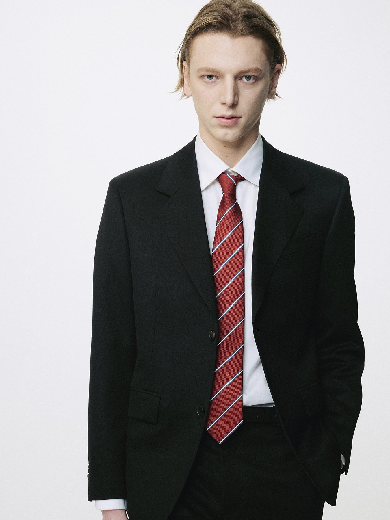 SIGNATURE TAILORED BLAZER_ BLACK