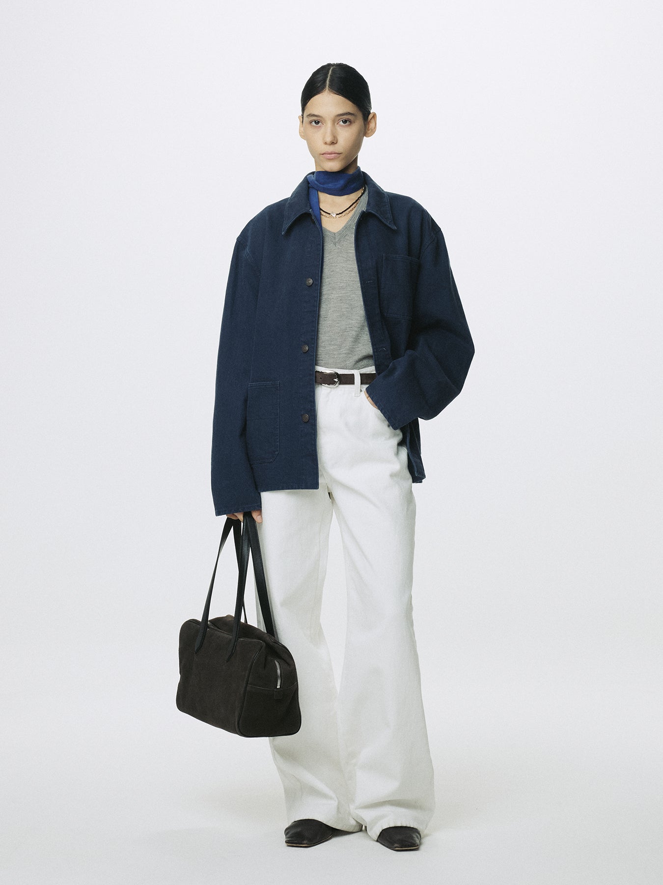 (W) WIDE-LEG BAGGY DENIM JEANS_ OFF WHITE