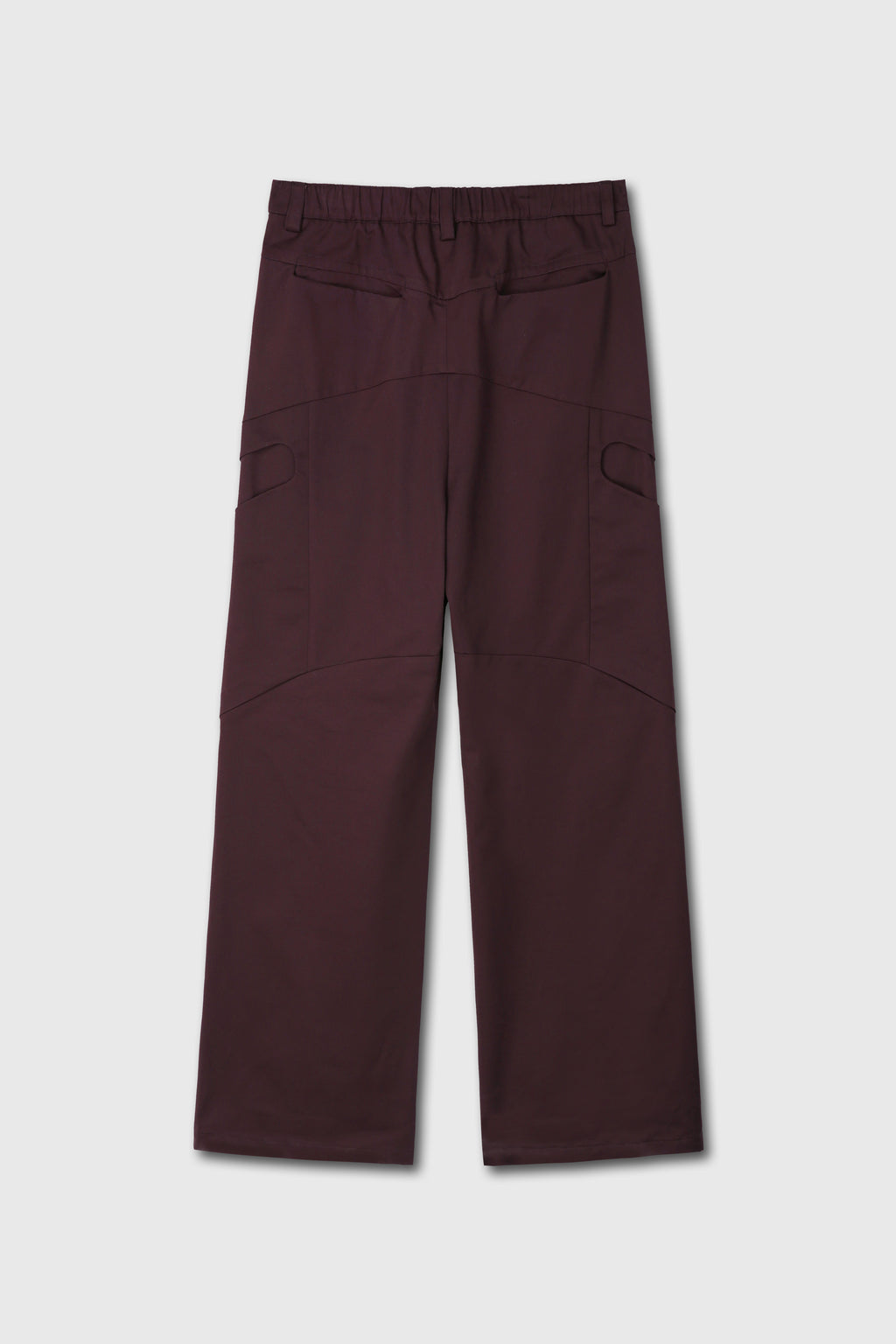 High Density Curved Multi-Pocket Pants_ Dark Burgundy