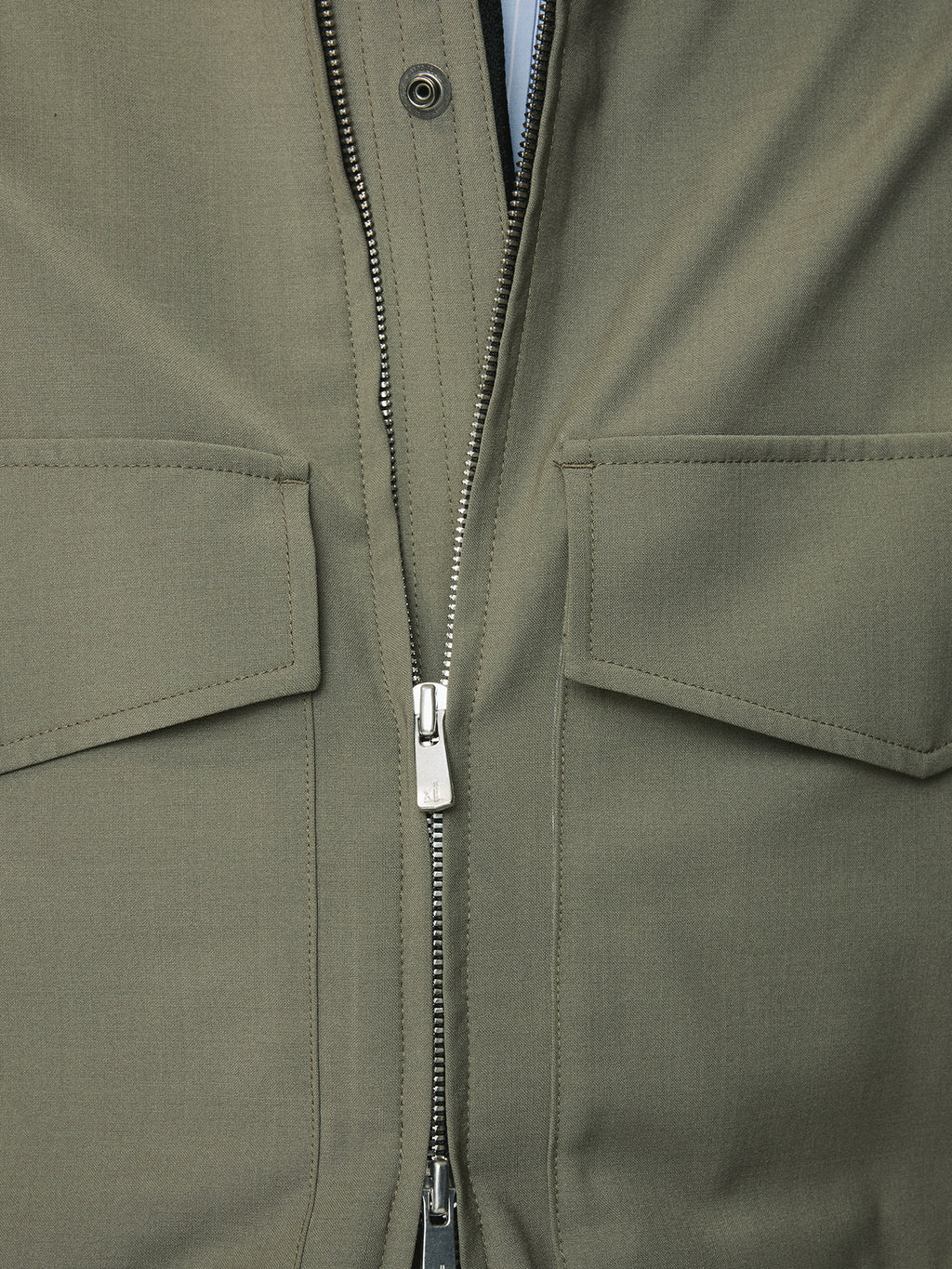 LIGHT WOOL WEB JACKET_ OLIVE