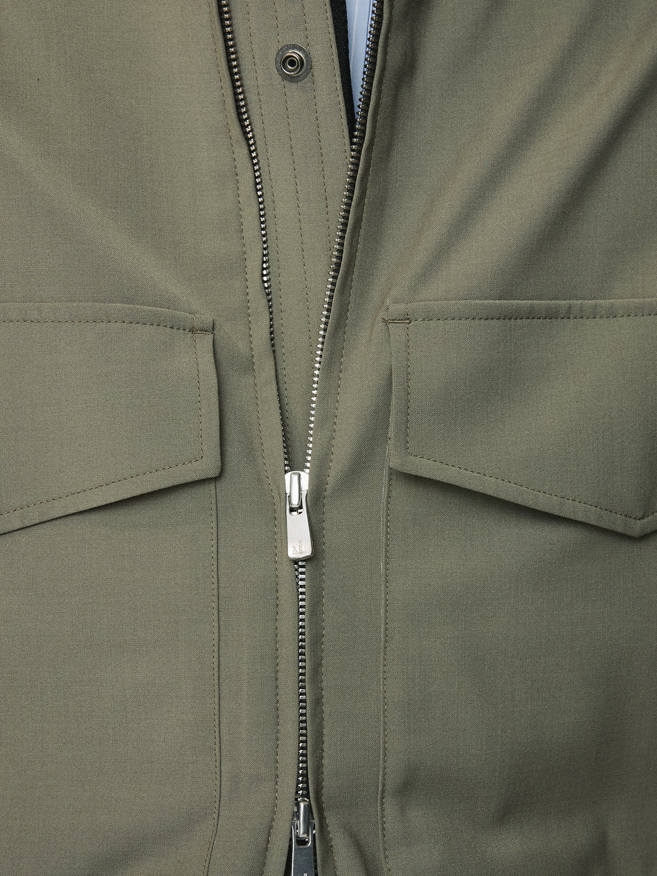 LIGHT WOOL WEB JACKET_ OLIVE