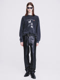 Crime Dept. Garment-dyeing Sweatshirt_ Faded Charcoal