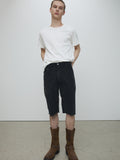 RAW EDGE WASHED T-SHIRT_ OFF WHITE