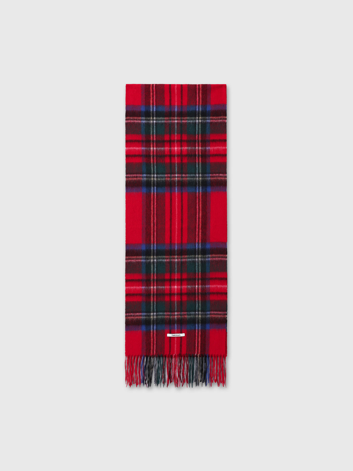 SOFT WOOL ESSENTIAL SCARF_ RED CHECK