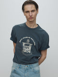 ANTI GALLERY GARMENT DYED T-SHIRT_ FADED NAVY
