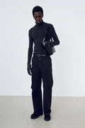 Garment-Dyed Gabardine Wide Cargo Pants_ Carbon Pigment