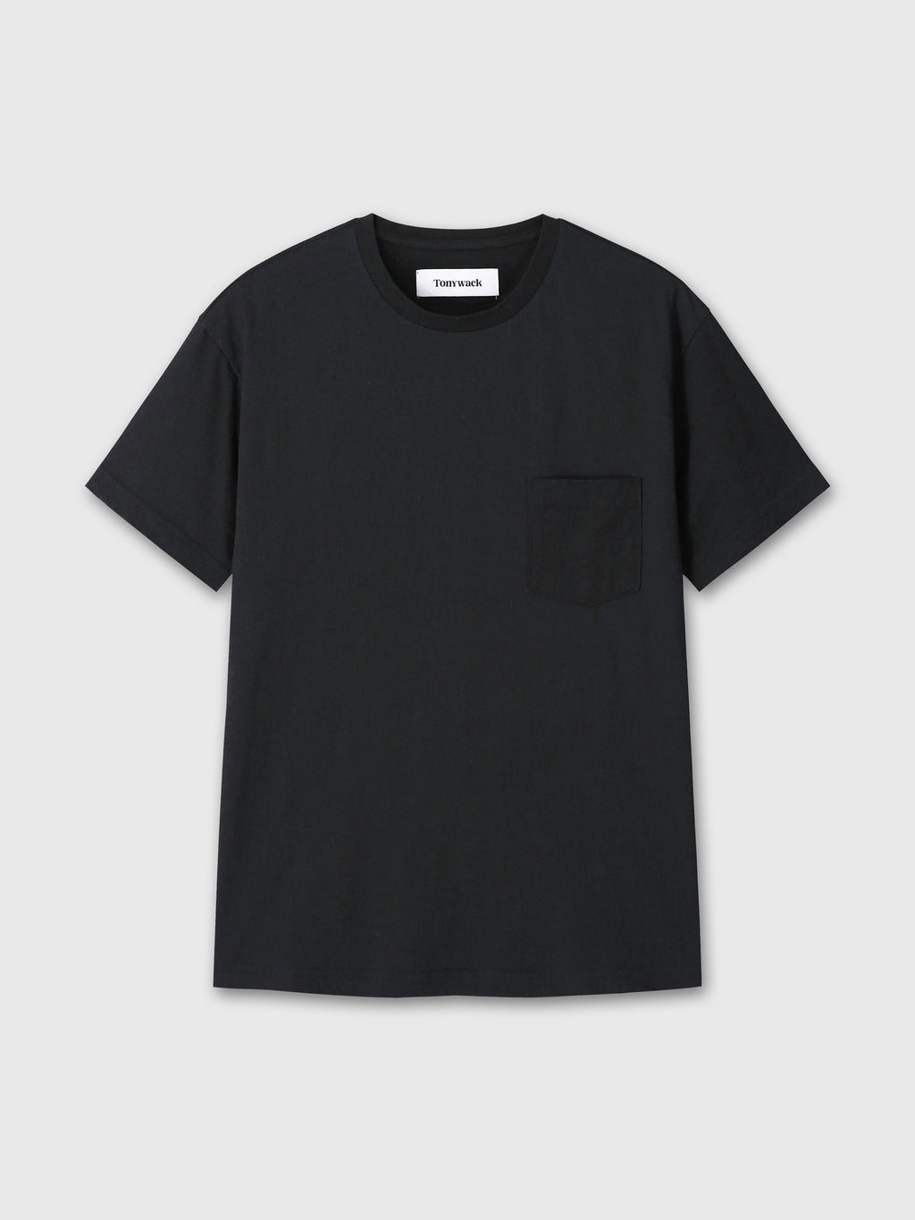 SOFT SLUB JERSEY POCKET T-SHIRT_ BLACK