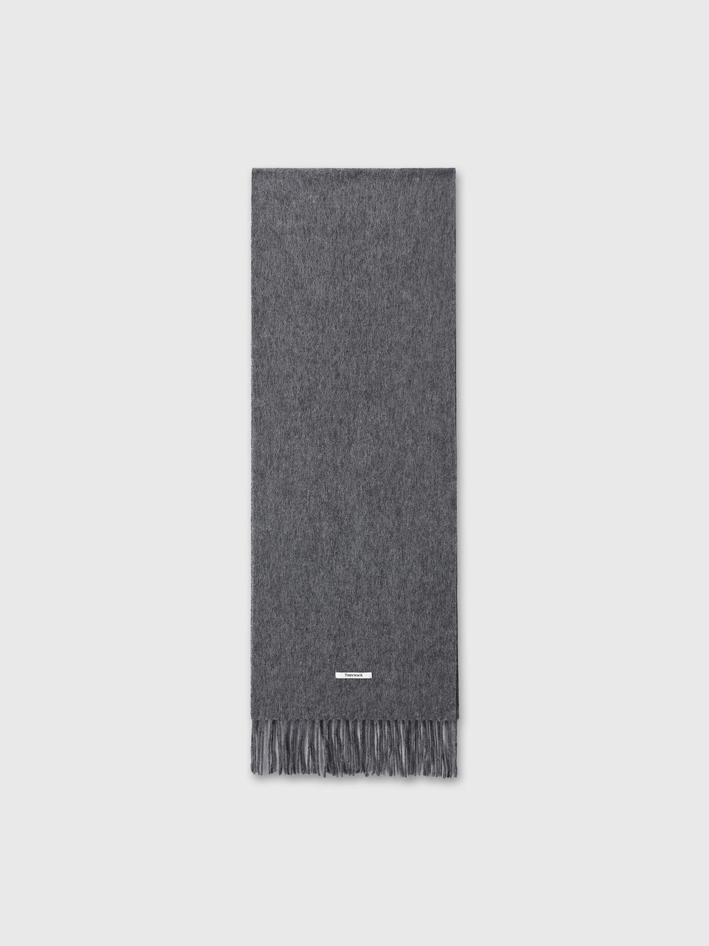 SOFT WOOL ESSENTIAL SCARF_ MEDIUM GREY