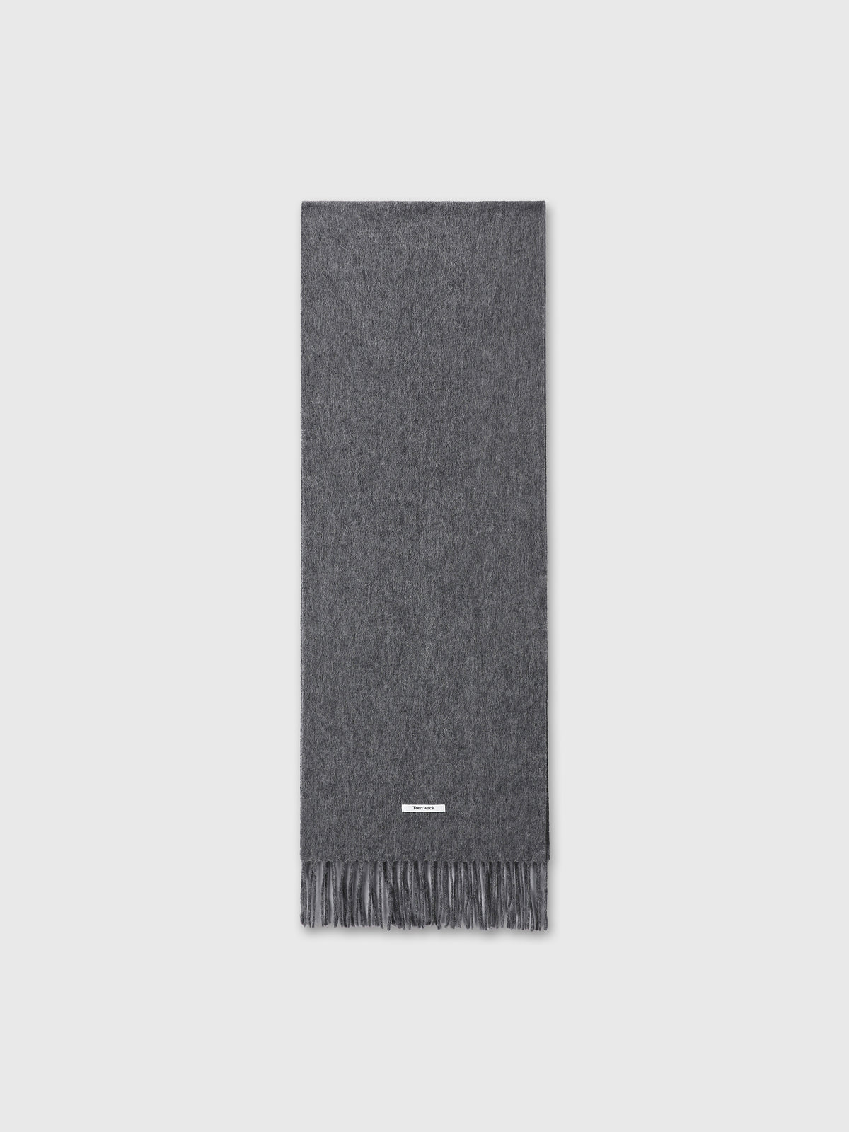 SOFT WOOL ESSENTIAL SCARF_ MEDIUM GREY