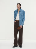 WASHED DENIM HAND-PAINTED WESTERN SHIRT_ WASHED BLUE