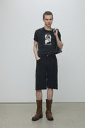 RAW-HEM OVERDYE CORDUROY SHORTS_ CARBON PIGMENT